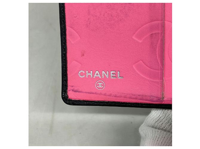 Chanel Cambon Lammleder Portemonnaie Schwarz - Ansicht 4