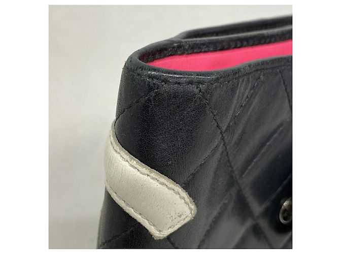 Chanel Cambon Lammleder Portemonnaie Schwarz - Ansicht 6