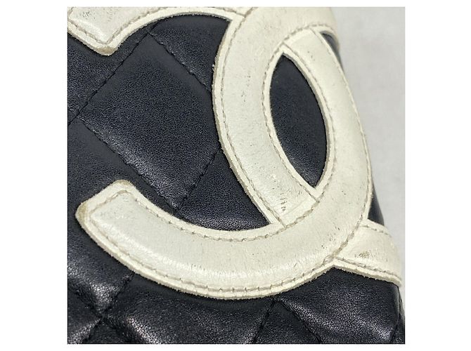 Chanel Cambon Lammleder Portemonnaie Schwarz - Ansicht 7