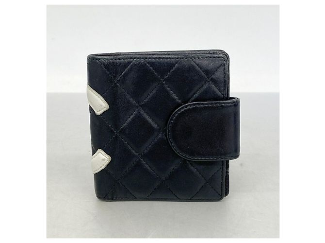 Chanel Cambon Lammleder Portemonnaie Schwarz - Ansicht 8
