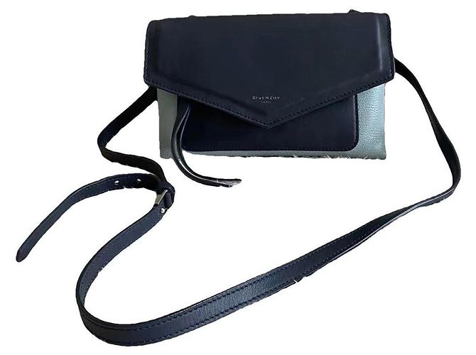 Givenchy Bicolor Navy and Light Blue Leather Shoulder Bag Dark blue - view 2