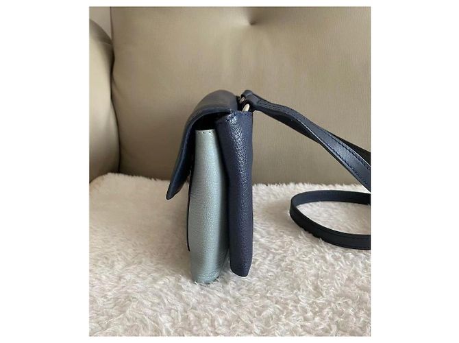 Givenchy Bicolor Navy and Light Blue Leather Shoulder Bag Dark blue - view 5