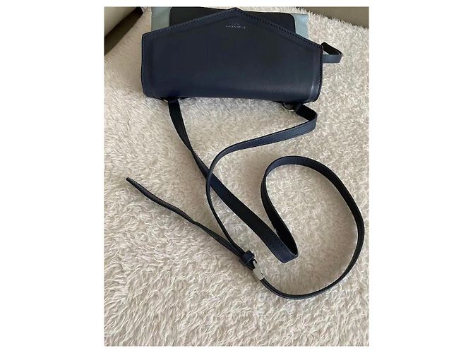 Givenchy Bicolor Navy and Light Blue Leather Shoulder Bag Dark blue - view 8