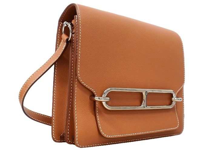 Hermès Hermes Lauris Evercolor Schultertasche Golden - Ansicht 2