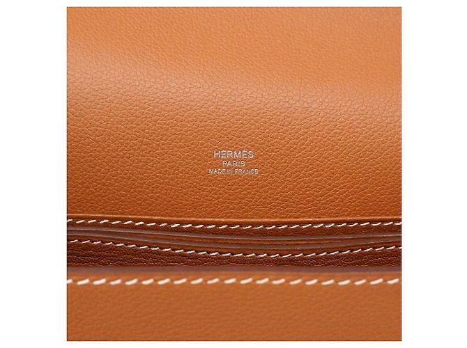 Hermès Hermes Lauris Evercolor Schultertasche Golden - Ansicht 5