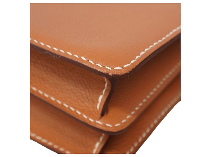Hermès Hermes Lauris Evercolor Schultertasche Golden - Ansicht 6