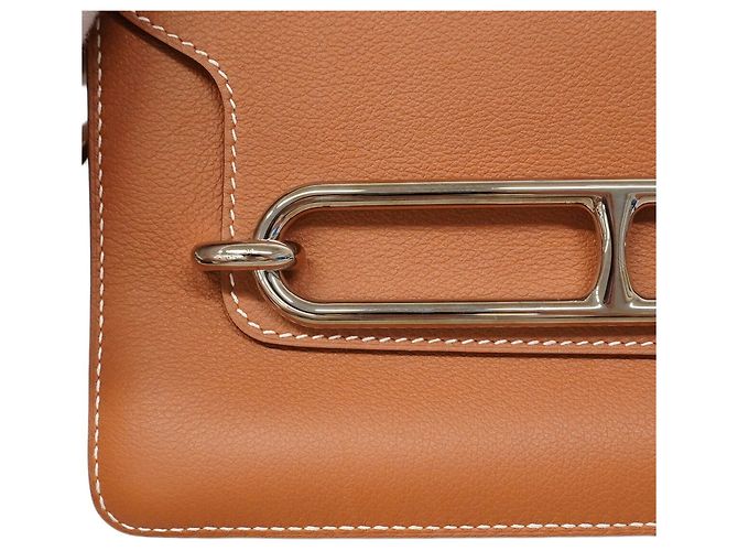 Hermès Hermes Lauris Evercolor Schultertasche Golden - Ansicht 8