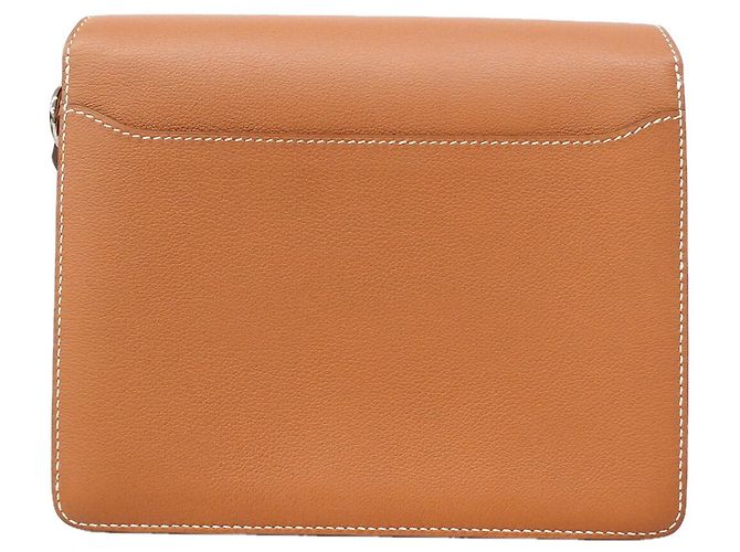 Hermès Hermes Lauris Evercolor Schultertasche Golden - Ansicht 9