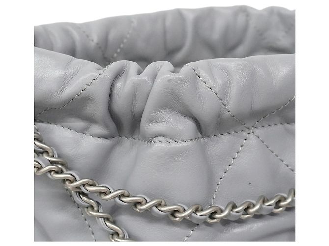 Borsa a Tracolla Chanel Grigia Marrone - vista 8