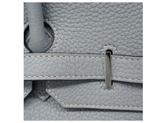 Hermès Borsa a mano Hermes Birkin 35 in pelle Togo Blu - vista 11