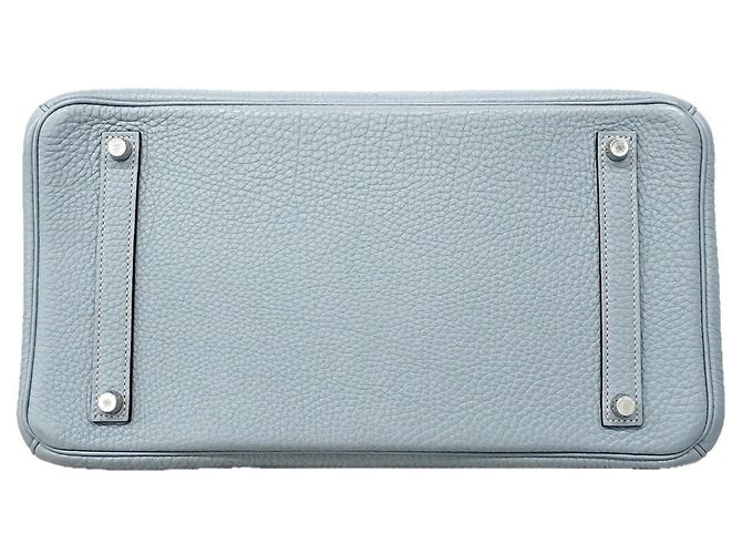 Hermès Borsa a mano Hermes Birkin 35 in pelle Togo Blu - vista 3