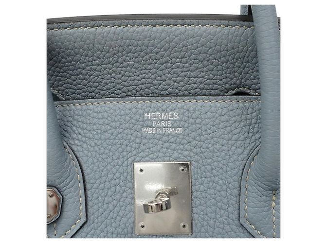 Hermès Borsa a mano Hermes Birkin 35 in pelle Togo Blu - vista 5