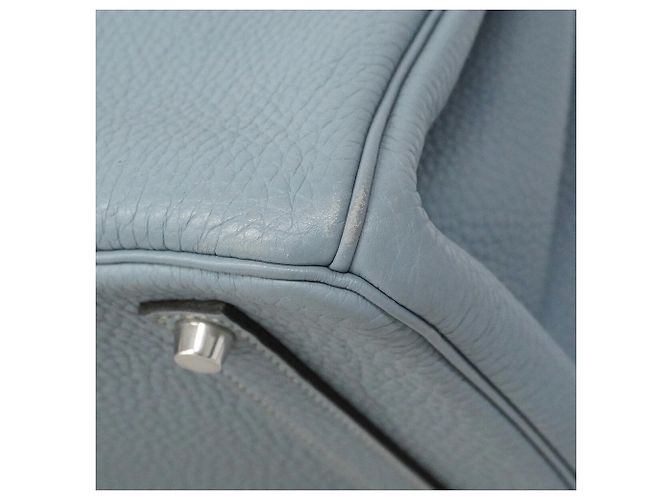 Hermès Borsa a mano Hermes Birkin 35 in pelle Togo Blu - vista 6