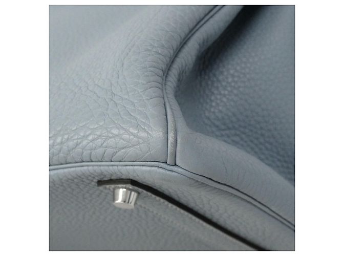 Hermès Borsa a mano Hermes Birkin 35 in pelle Togo Blu - vista 8