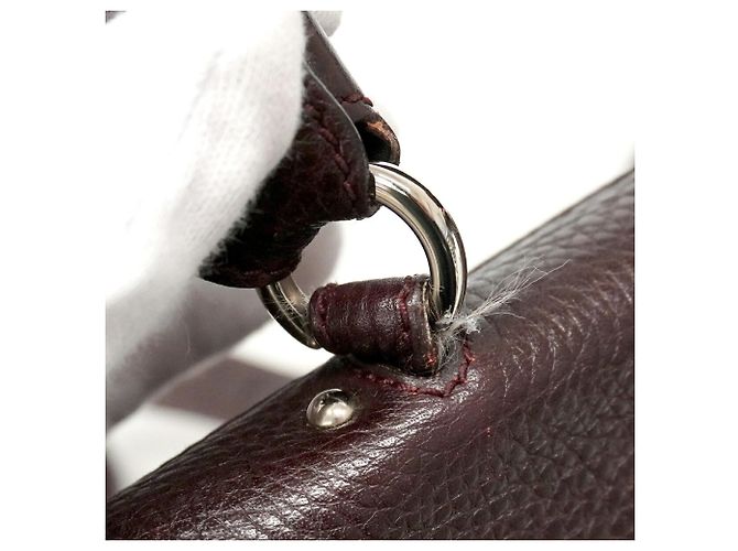 Borsa in pelle Gancini Salvatore Ferragamo Marrone - vista 9