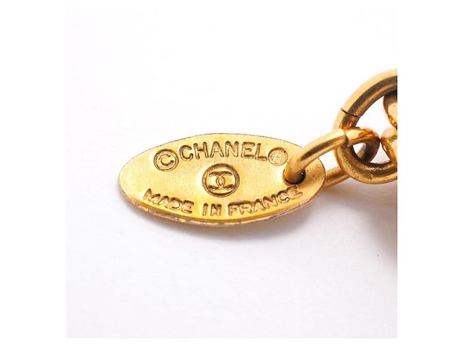 Collier Chanel Coco Mark Circle Doré - vue 4