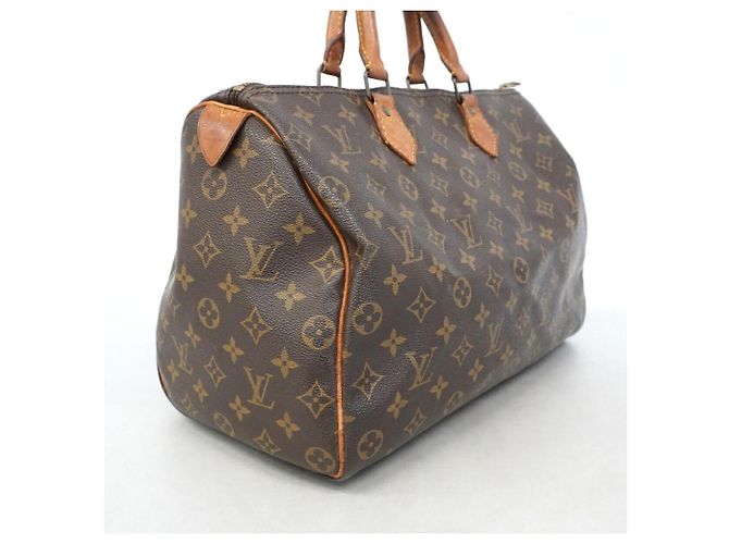 Bolso Louis Vuitton Monogram Speedy 35 Castaño - vista 2