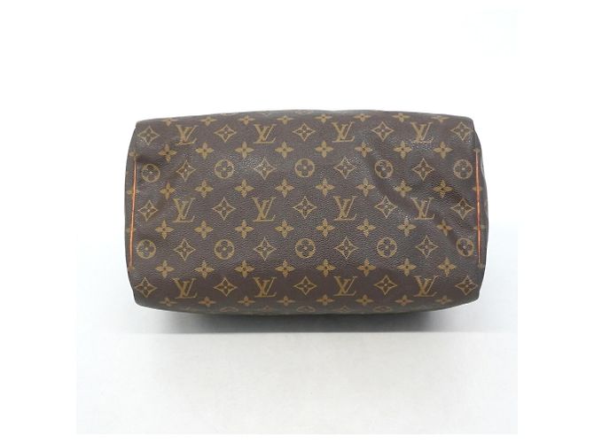 Bolso Louis Vuitton Monogram Speedy 35 Castaño - vista 3