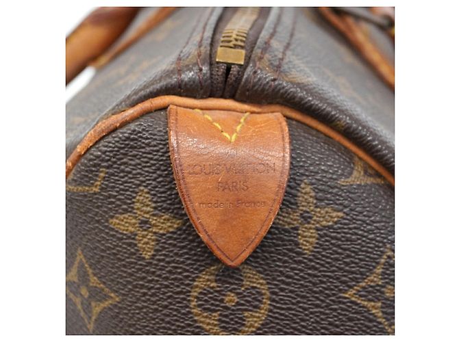 Bolso Louis Vuitton Monogram Speedy 35 Castaño - vista 5