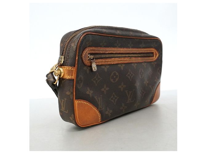Sac pochette Louis Vuitton Monogram Marly Dragonne GM Marron - vue 2