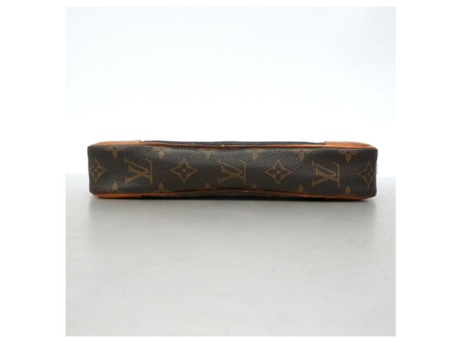 Sac pochette Louis Vuitton Monogram Marly Dragonne GM Marron - vue 3