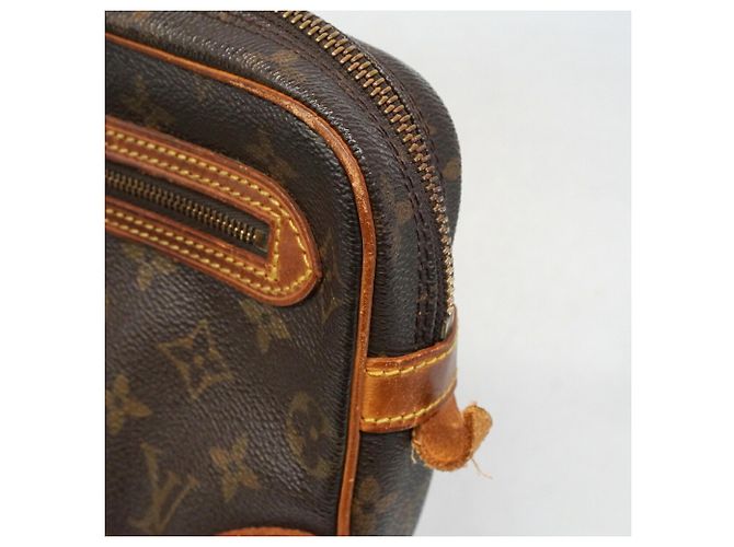 Sac pochette Louis Vuitton Monogram Marly Dragonne GM Marron - vue 6