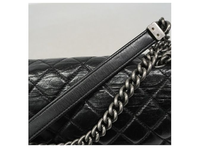 Cambon Borsa a tracolla Chanel in pelle di vitello nera Nero - vista 8