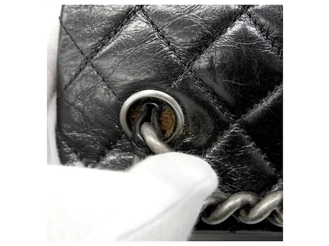 Cambon Borsa a tracolla Chanel in pelle di vitello nera Nero - vista 9