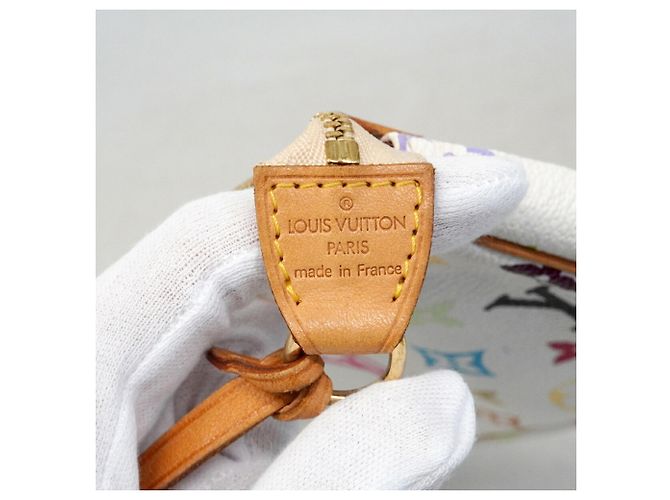 Louis Vuitton Monogram Multicolor Pochette Accessoires Weiß - Ansicht 10