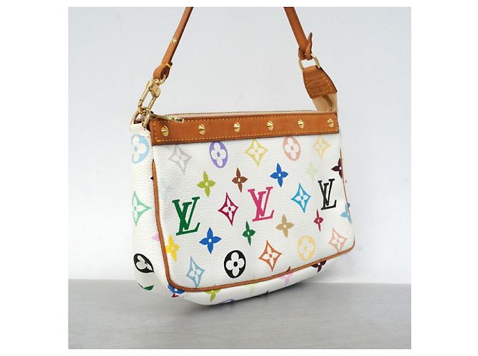 Louis Vuitton Monogram Multicolor Pochette Accessoires Weiß - Ansicht 2