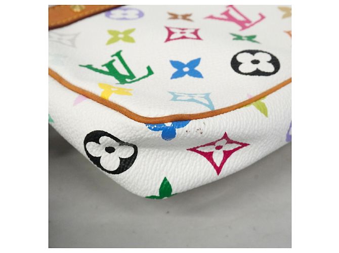 Louis Vuitton Monogram Multicolor Pochette Accessoires Weiß - Ansicht 6