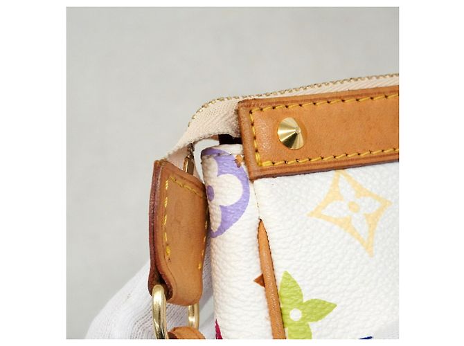 Louis Vuitton Monogram Multicolor Pochette Accessoires Weiß - Ansicht 8