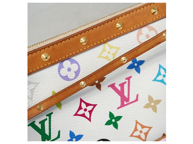 Louis Vuitton Monogram Multicolor Pochette Accessoires Weiß - Ansicht 9