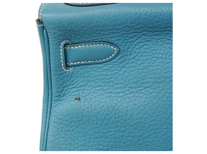 Hermès Borsa Hermes Kelly 32 in Blue Jean - vista 6