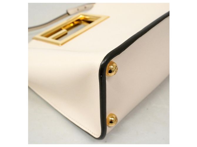 Borsa Fendi Way Small in pelle Ivory Crudo - vista 6