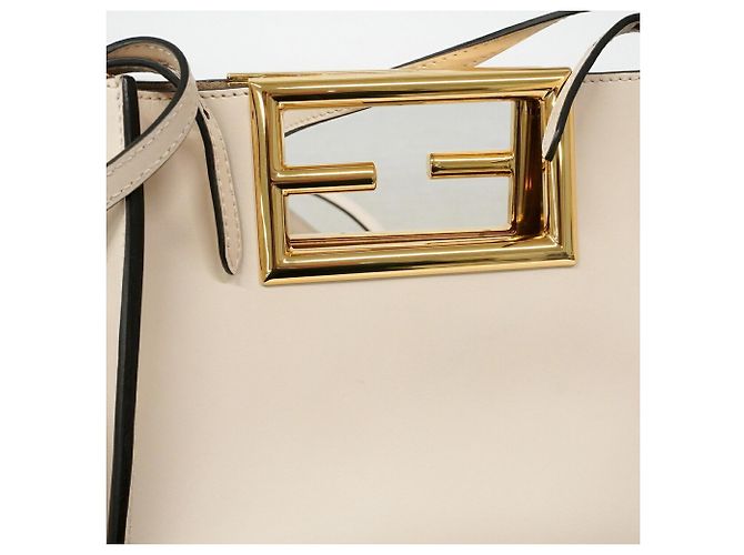 Borsa Fendi Way Small in pelle Ivory Crudo - vista 8
