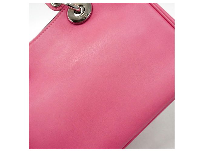Borsa in pelle Christian Dior Diorissimo Rosa - vista 11