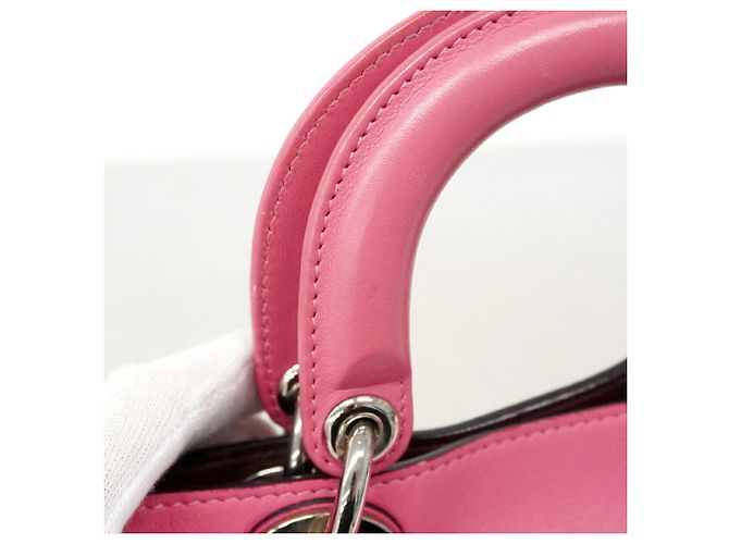 Borsa in pelle Christian Dior Diorissimo Rosa - vista 12