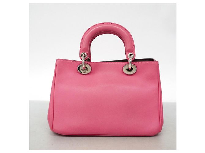Borsa in pelle Christian Dior Diorissimo Rosa - vista 13