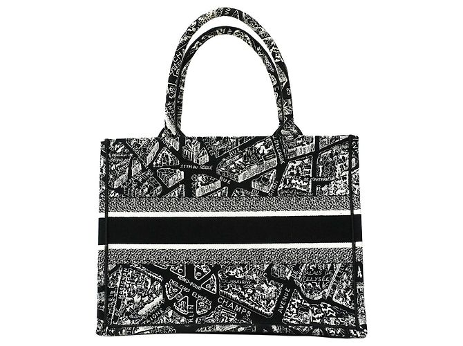 Christian Dior Shopper aus schwarzem Canvas - Ansicht 10