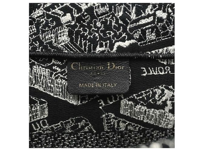 Christian Dior Shopper aus schwarzem Canvas - Ansicht 5