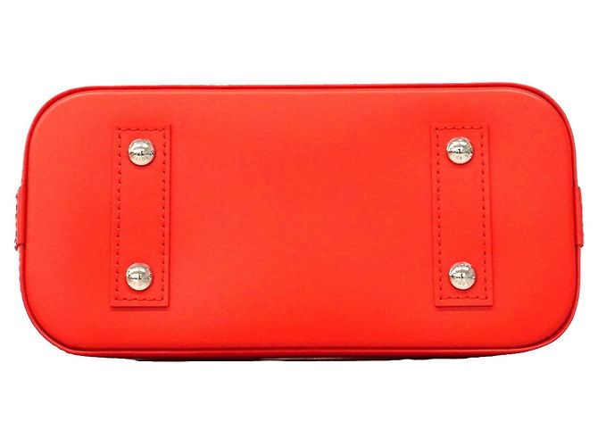 Louis Vuitton Alma BB Handtasche Weiß Rot - Ansicht 3