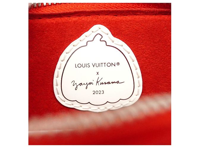 Louis Vuitton Alma BB Handtasche Weiß Rot - Ansicht 5