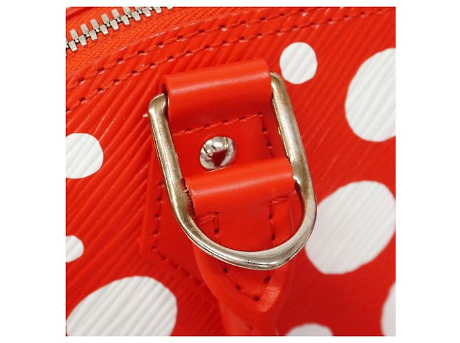 Louis Vuitton Alma BB Handtasche Weiß Rot - Ansicht 6