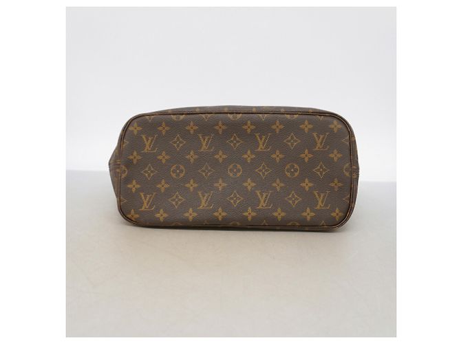 Saco Tote Louis Vuitton Monogram Neverfull MM Marrom - vista 3