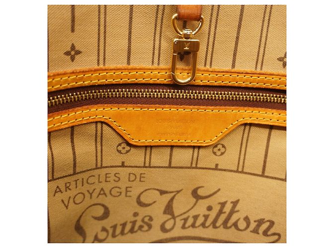 Saco Tote Louis Vuitton Monogram Neverfull MM Marrom - vista 5
