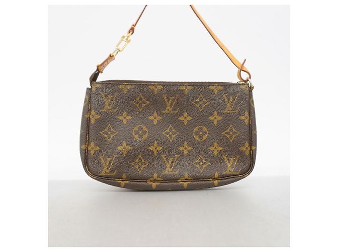 Bolso Louis Vuitton Monogram Pochette Accessoires Castaño - vista 10