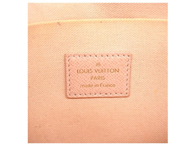 Louis Vuitton Damier Azur Pochette Felicie Wallet Bianco - vista 5