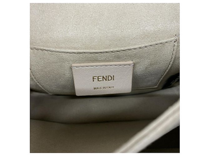 Bolsa de ombro mini em couro Fendi Kanai Vermelho - vista 5