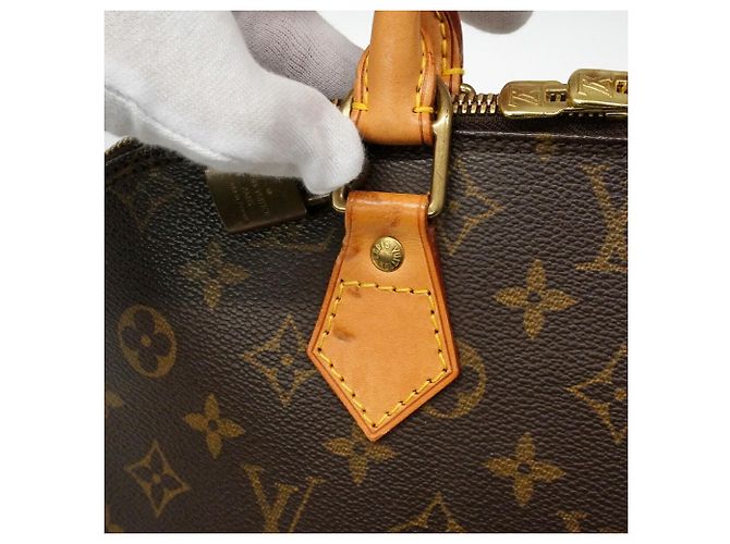 Borsa a mano Louis Vuitton Alma Monogram M51130 Marrone - vista 9